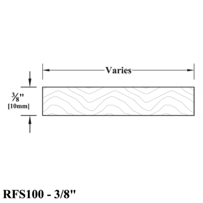 RFS100---3-8 Solid Wood Refacing Stock Drawing
