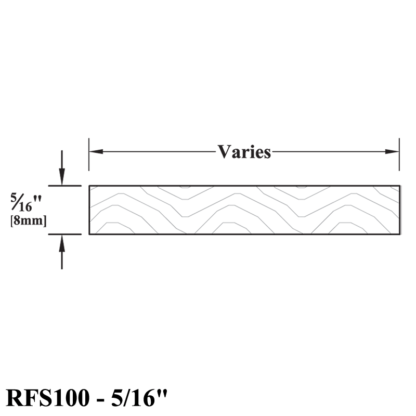 RFS100---5-16 Solid Wood Refacing Stock Drawing