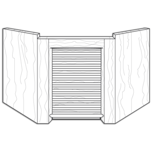 Appliance Garage Corner Unit - Drawing