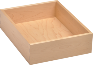 Hard Maple Dovetail Drawer Box with Laser Engraving-Full View