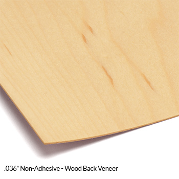 .036" Non-Adhesive Wood Back Veneer for Cabinet Refacing