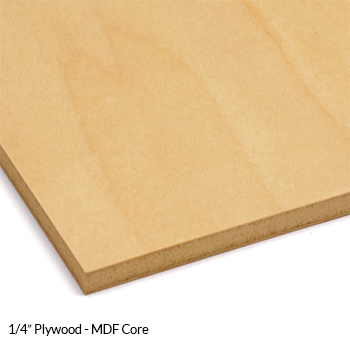 1/4" Plywood with MDF Core Cabinet Refacing Material
