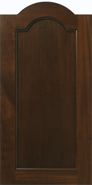Mahogany Cabinet Door with Arched Top - (S473) Parkline