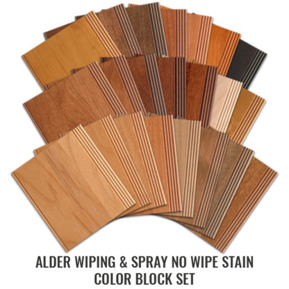 Alder Wiping & Spray No Wipe Stains Color Block Set 149803