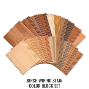 Birch Wiping Stains Color Block Set 149803