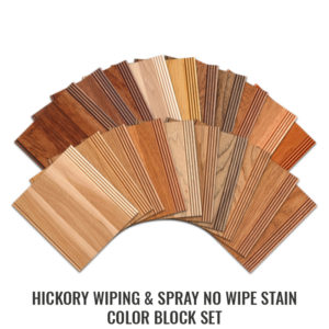 Hickory Wiping & Spray No Wipe Stains Color Block Set 149803