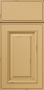 (S211) Lockhart Painted Cabinet Door with Rub through Stain