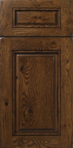 (S769) Orchard Rustic Whote Oak Cabinet Door and Front with Applied Molding