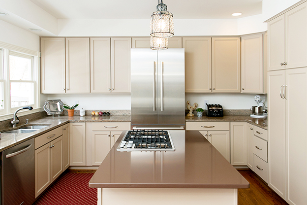 Hopkins & Porter Construction - Shaker Style Maple Kitchen in Taupe