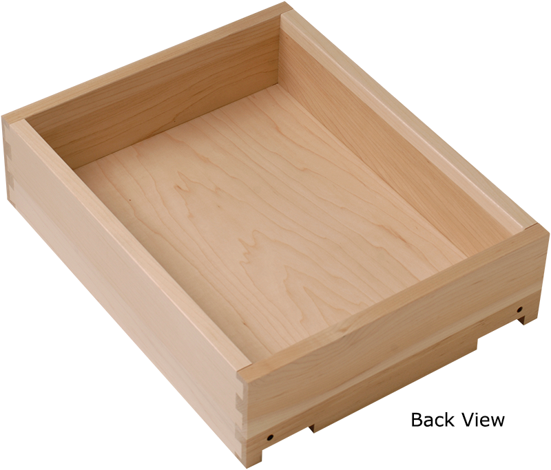 Dovetailed Drawer Box - NHH1 Notch & Hook Hole | WalzCraft