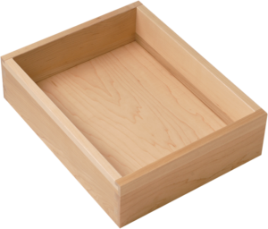 Front - Maple - Budget Dovetailed Drawer Box - NHH1 Notch