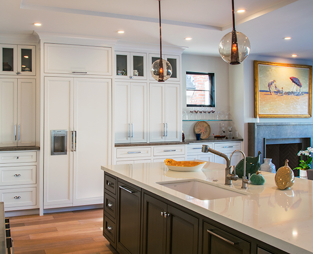 Bradley DesignsBradley Designs In Wood - Transitional Kitchen with Painted Cabinets In Wood