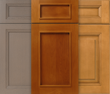 Spray No Wipe Stain Finish on WalzCraft Cabinet Doors