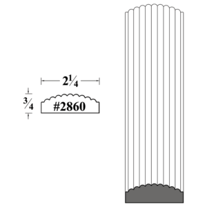 2860 Reeded Column Molding