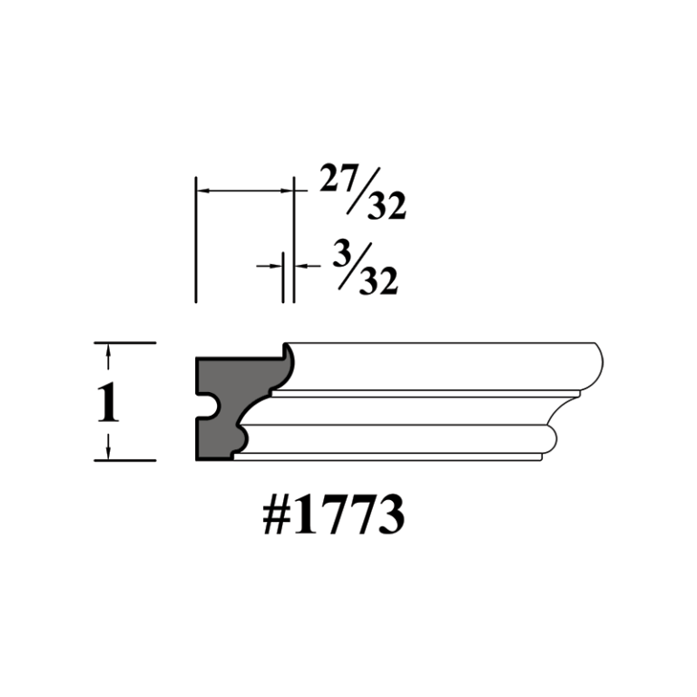 Under Molding 1773 Light Rail Molding WalzCraft