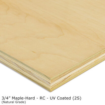 3/4" UV Coated Maple Plywood