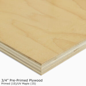 Pre-Primed Plywood Maple UV Side