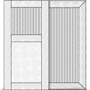 Doors with Slats or dowels