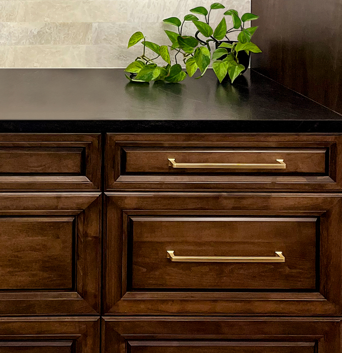 Maple Mitered Drawers in Mediterranean
